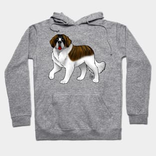 Dog - Saint Bernard - White and Brindle Hoodie